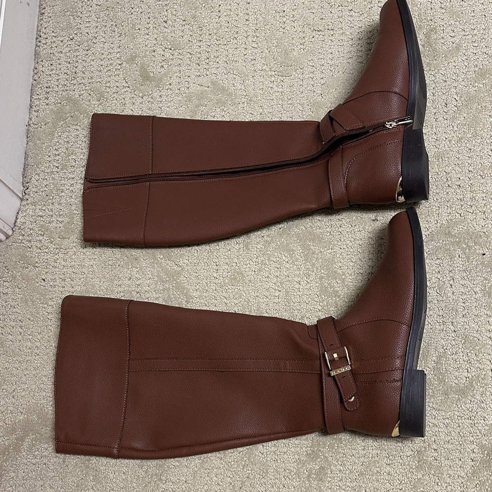 Reaction Kenneth Cole Brown  Knee high Boots new! - Picture 2 of 3